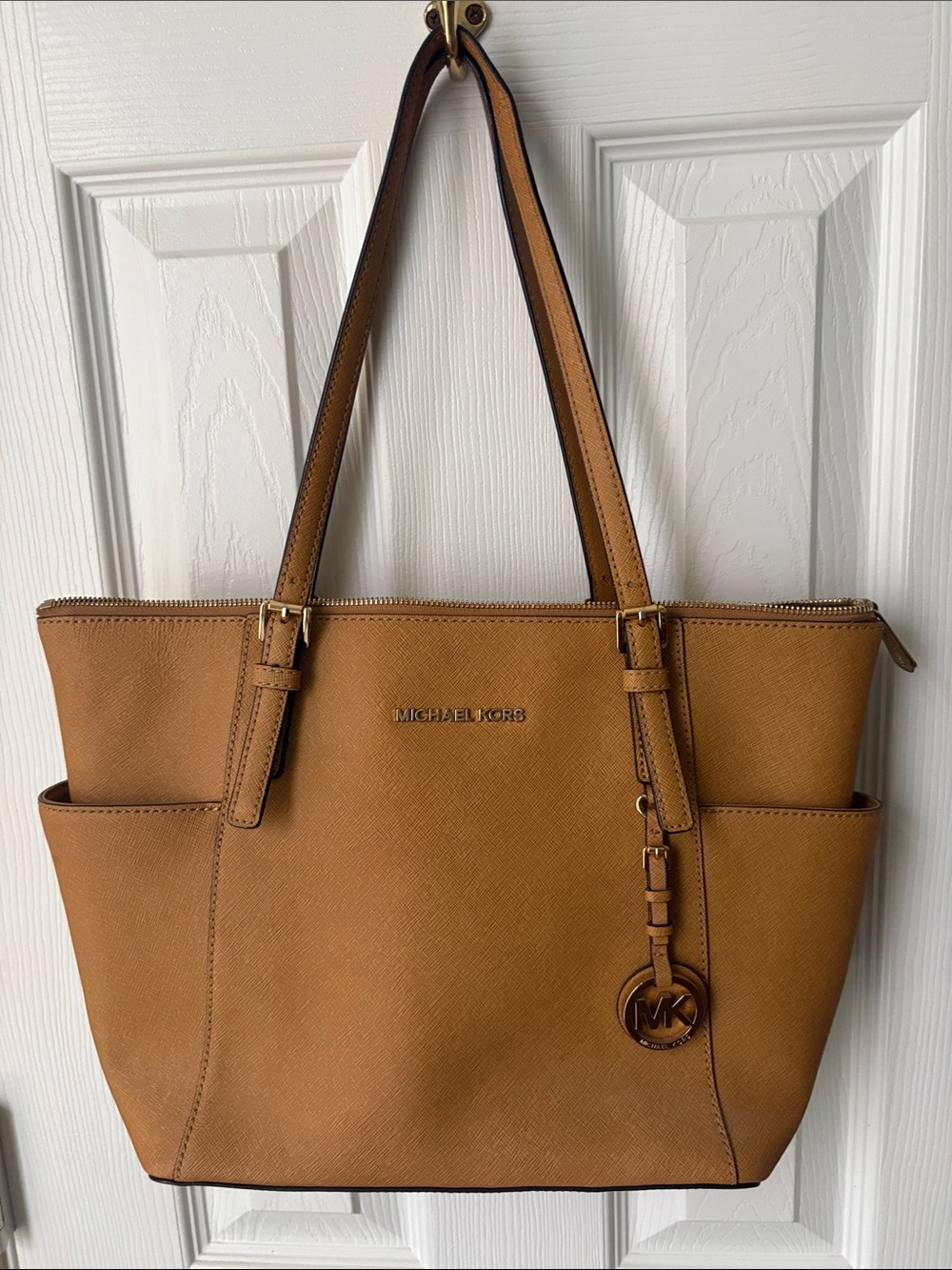 Michael Kors Caramel Tan Saffiano Leather Tote